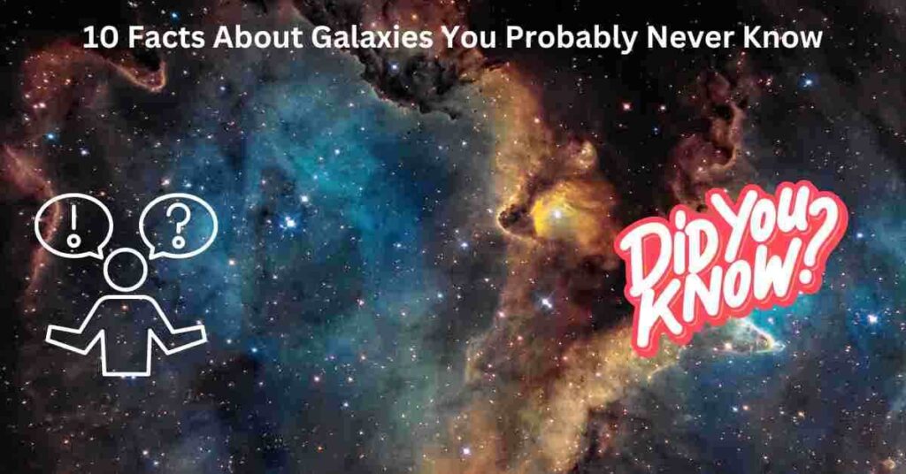 A galaxy is a huge collection of stars, gas, and dust that is held together by gravity. Our solar system is located in a galaxy called the Milky Way. The Milky Way is a barred spiral galaxy, which means it has a central bar and spiral arms. There are many other types of galaxies, such as elliptical and irregular galaxies. Galaxies can have billions of stars and can be trillions of miles across. Some galaxies have supermassive black holes at their centers. The universe is estimated to contain around 2 trillion galaxies. Galaxies can be found in groups, clusters, and superclusters. Scientists use telescopes, such as the Hubble Space Telescope, to study galaxies and learn more about them. The Andromeda galaxy is the closest galaxy to the Milky Way, and it is located about 2.5 million light-years away. In the future, the Milky Way and Andromeda galaxy will collide and merge to form a new galaxy